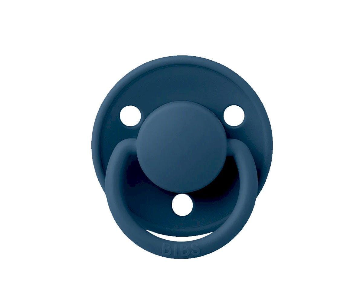 2 chupetas BIBS De Lux silicone dusty blue | steel blue Bibs