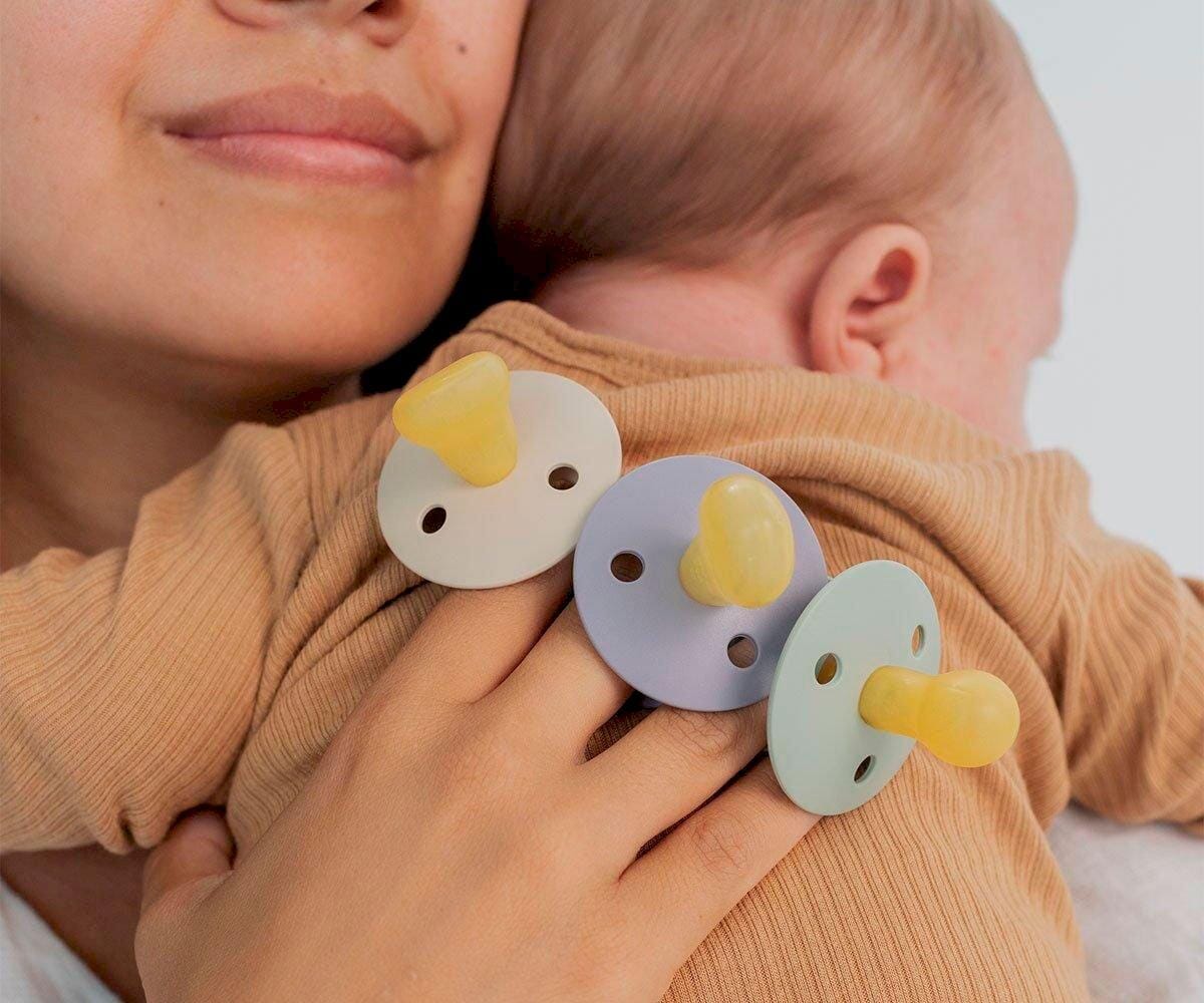 Chupetas BIBS Colour simétrica NIGHT sage | cloud pacifier BIBS