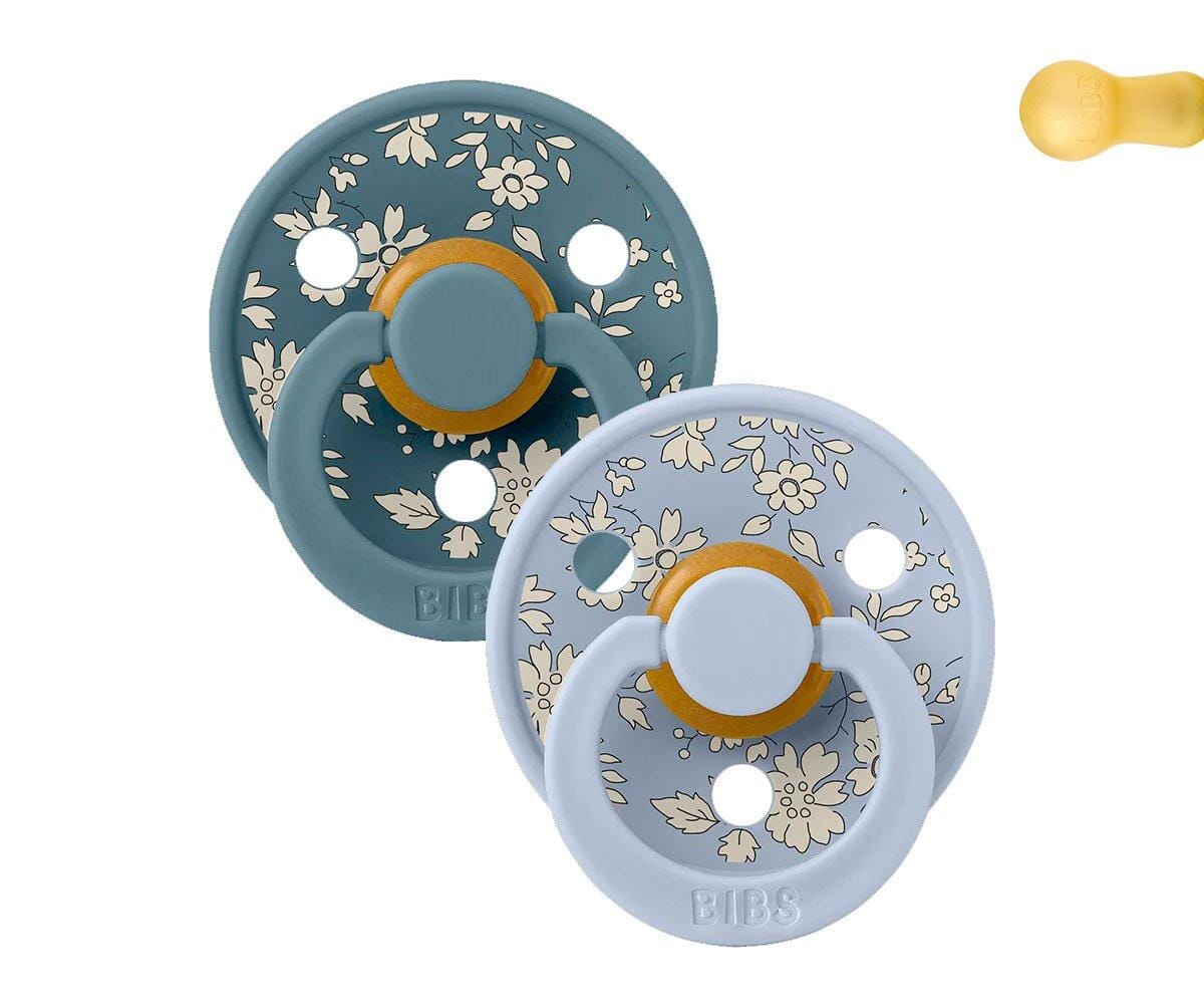 2 chupetas BIBS x Liberty Colour Capel | dusty blue mix Bibs