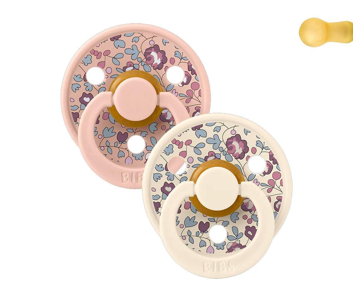 2 chupetas BIBS x Liberty Colour Eloise | blush mix Bibs