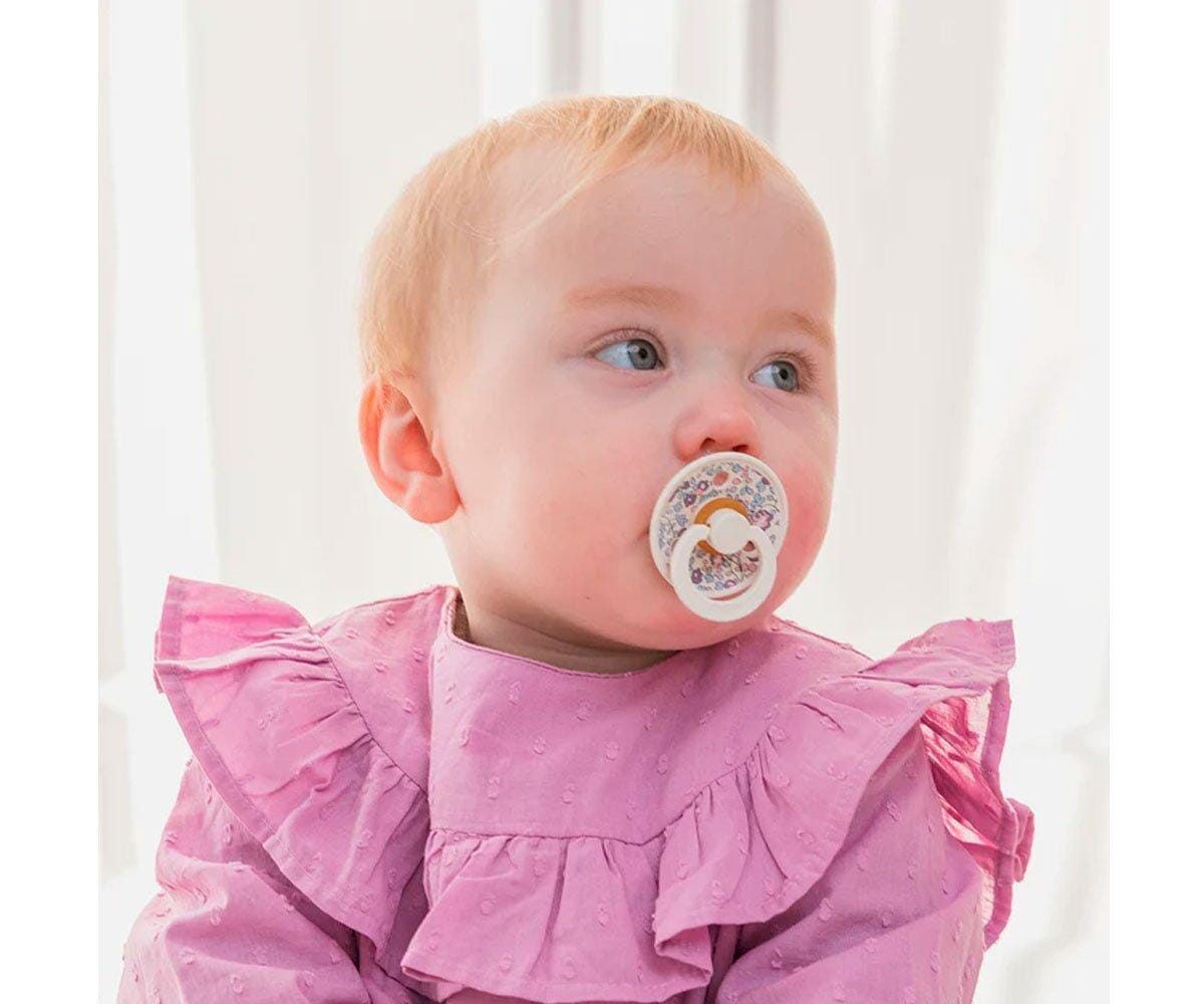 2 chupetas BIBS x Liberty Colour Eloise | blush mix Bibs