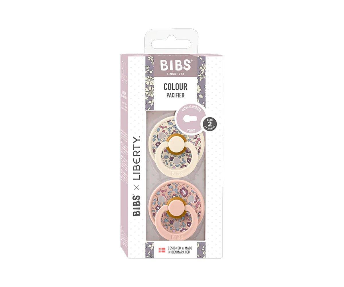 2 chupetas BIBS x Liberty Colour Eloise | blush mix Bibs