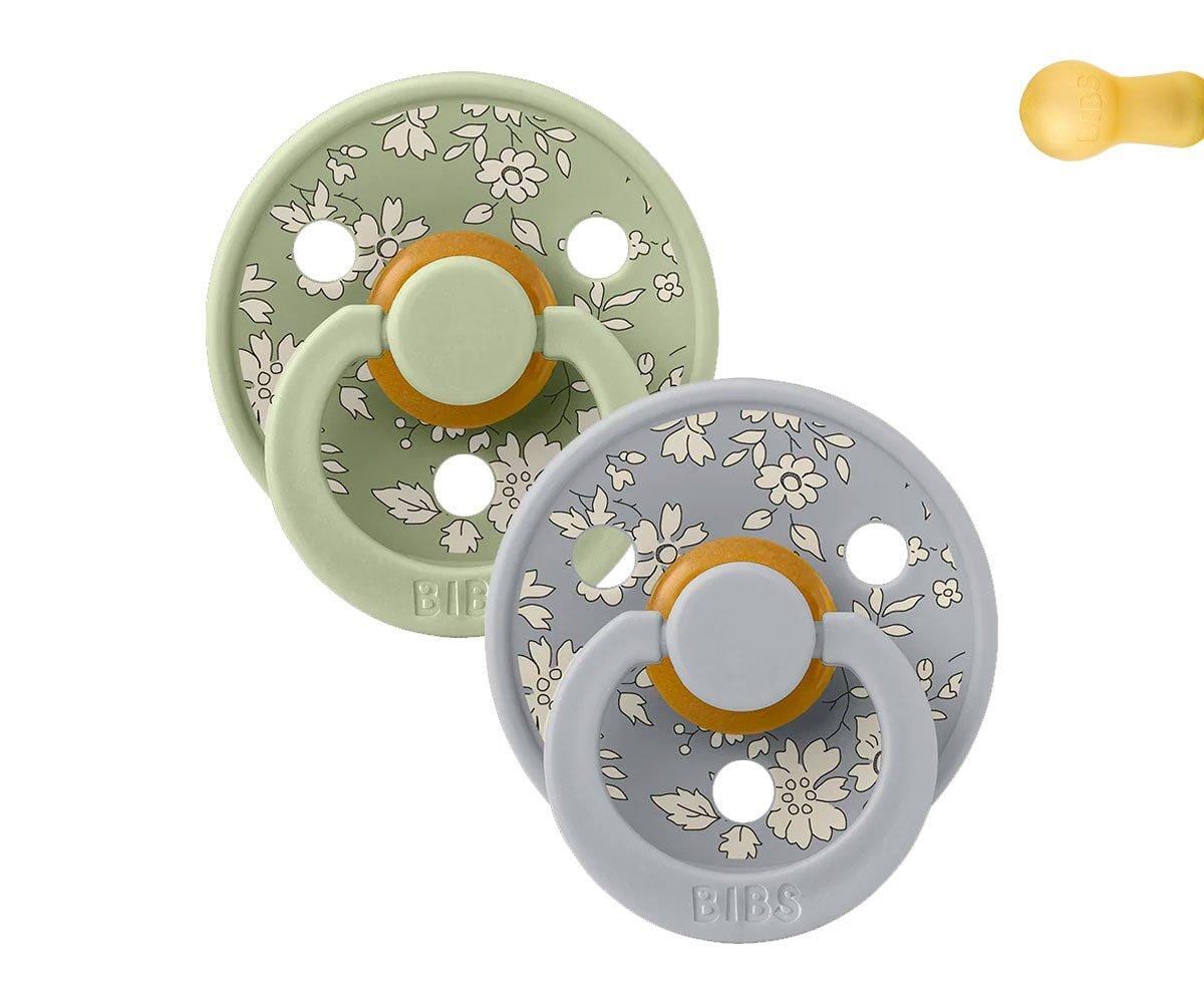 2 chupetas BIBS x Liberty Colour Capel | sage mix Bibs