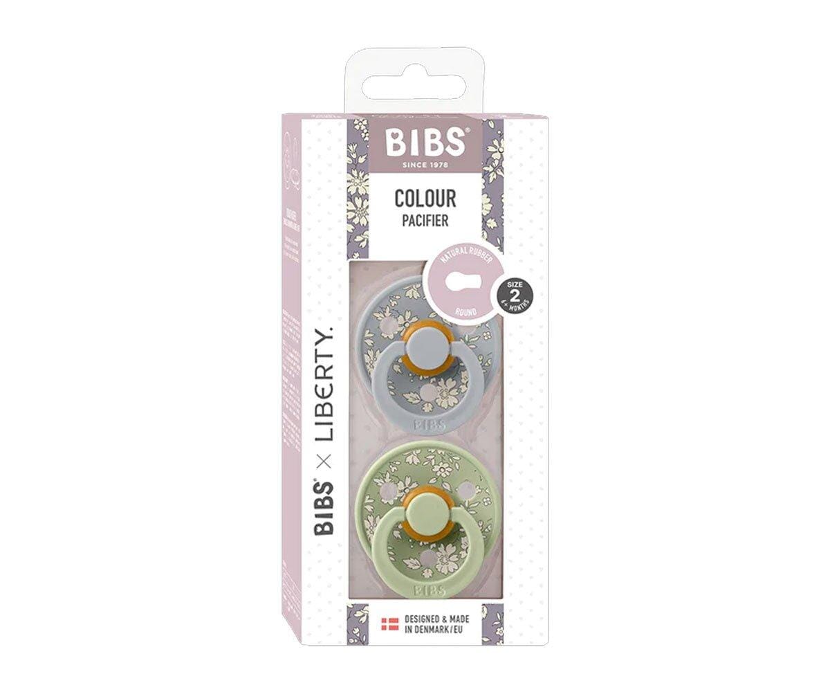 2 chupetas BIBS x Liberty Colour Capel | sage mix Bibs