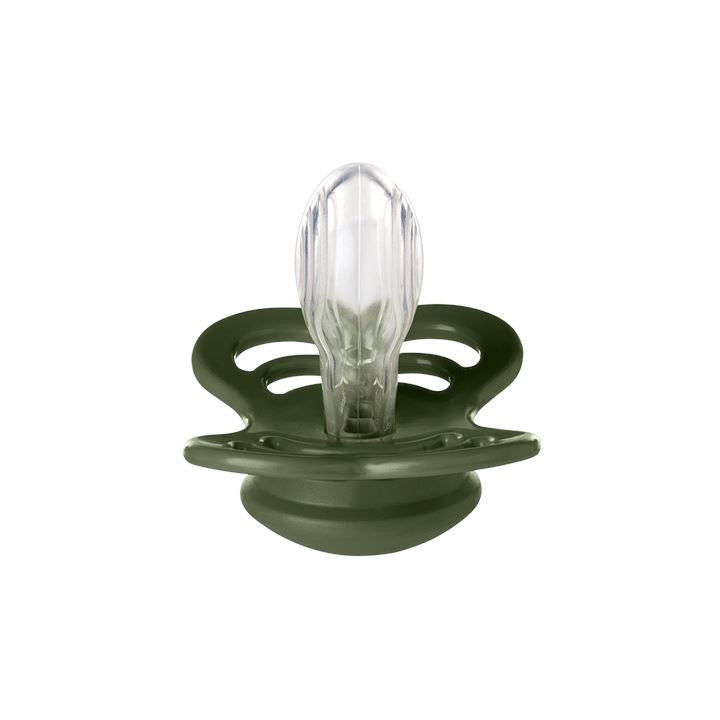 2-pack BIBS Supreme pacifier silicone sage | hunter green Pacifier BIBS