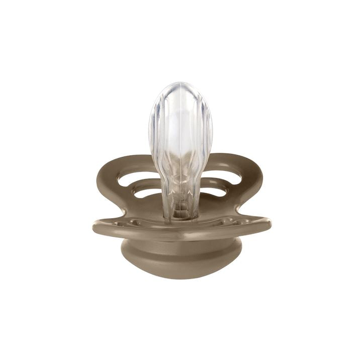 2-pack BIBS Supreme pacifier silicone dark oak | vanilla Pacifier BIBS