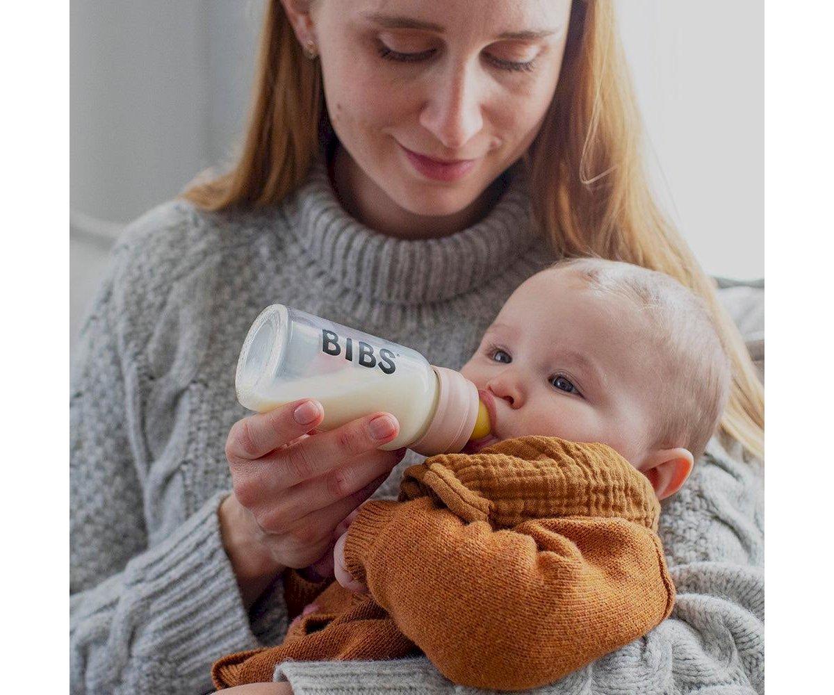2 tetinas látex biberão BIBS fluxo médio