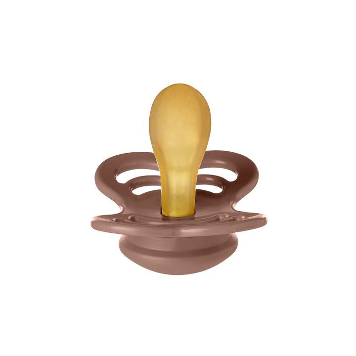 2 chupetas BIBS Supreme látex woodchuck | blush Pacifier BIBS