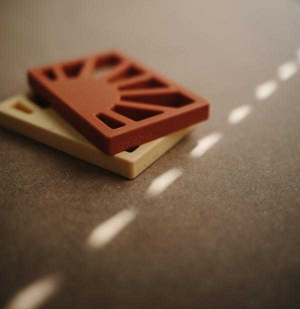 Teether sun clay mushie Teether mushie