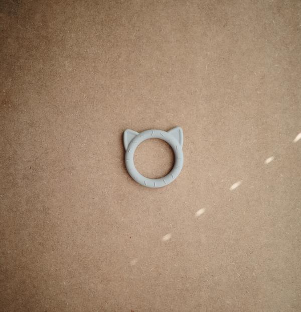 Teether cat stone mushie Teether mushie