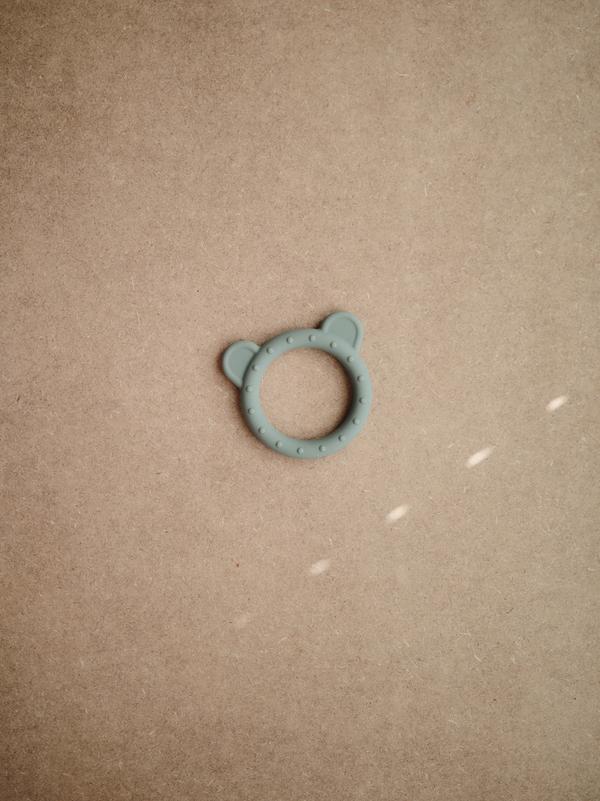 Teether bear dried thyme mushie Teether mushie