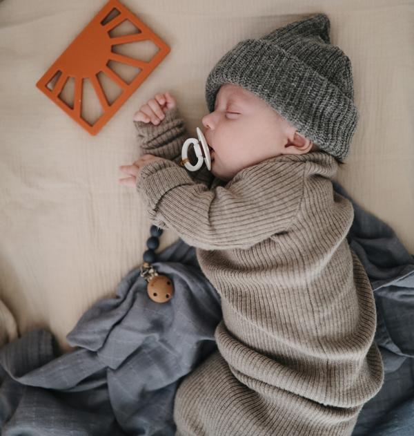 Teether sun clay mushie Teether mushie