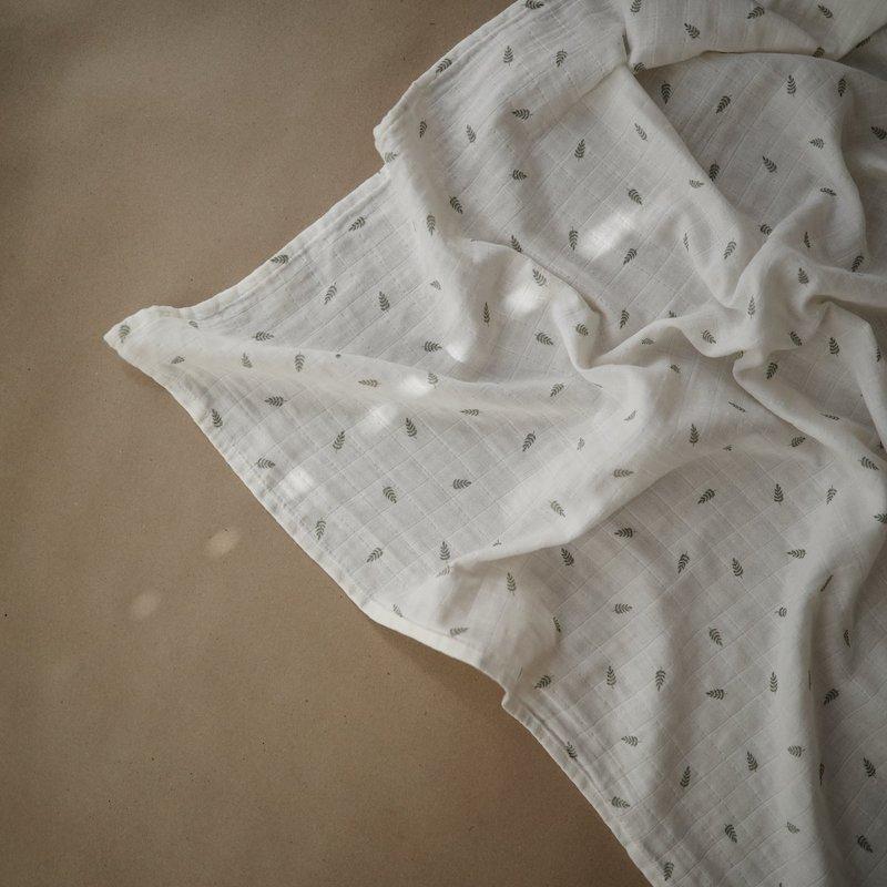 Muslin swaddle leaves mushie muslin mushie