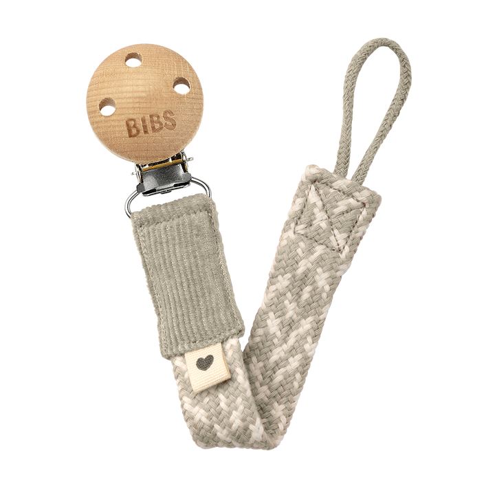 Prende-chucha sand/ivory BIBS pacifier clip Bibs