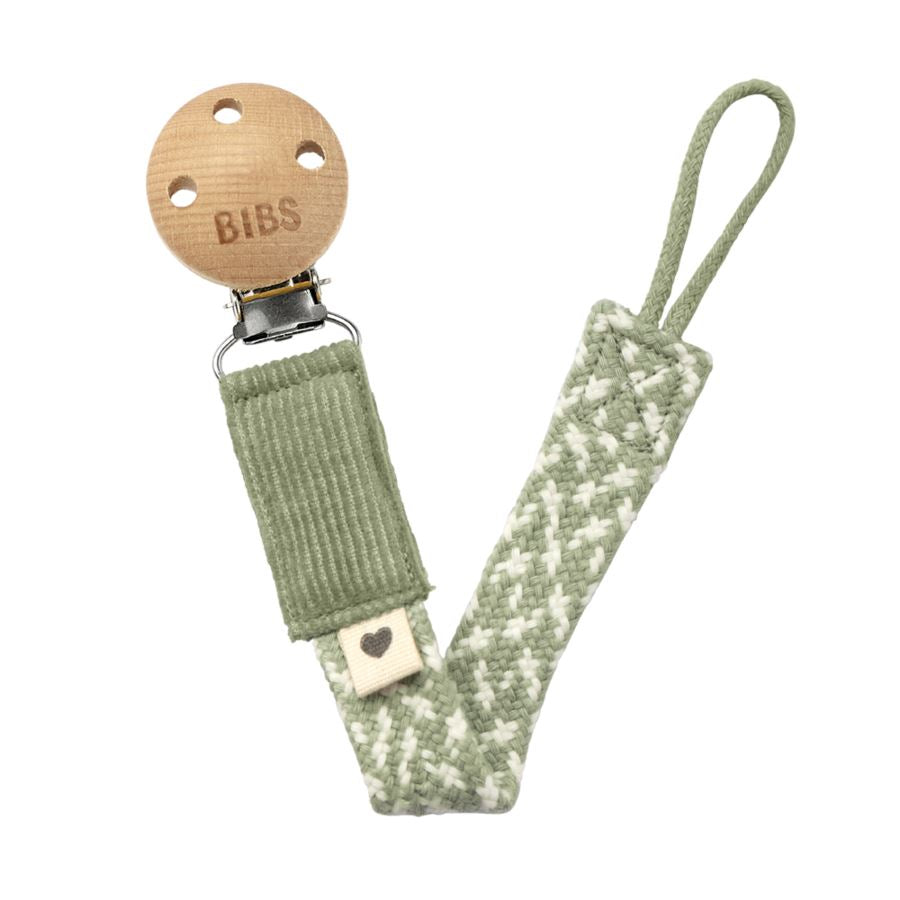 Prende-chucha sage/ivory BIBS pacifier clip Bibs