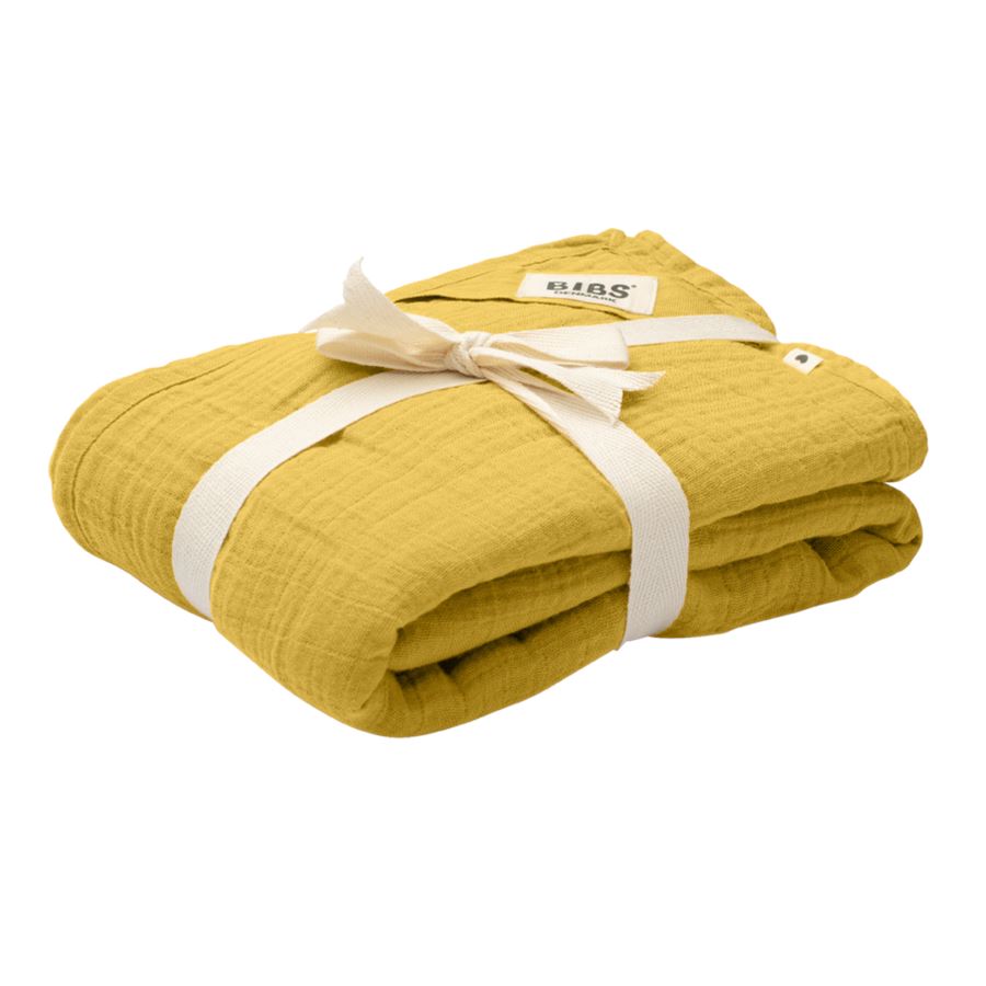 Muslin swaddle mustard BIBS Muslin Bibs