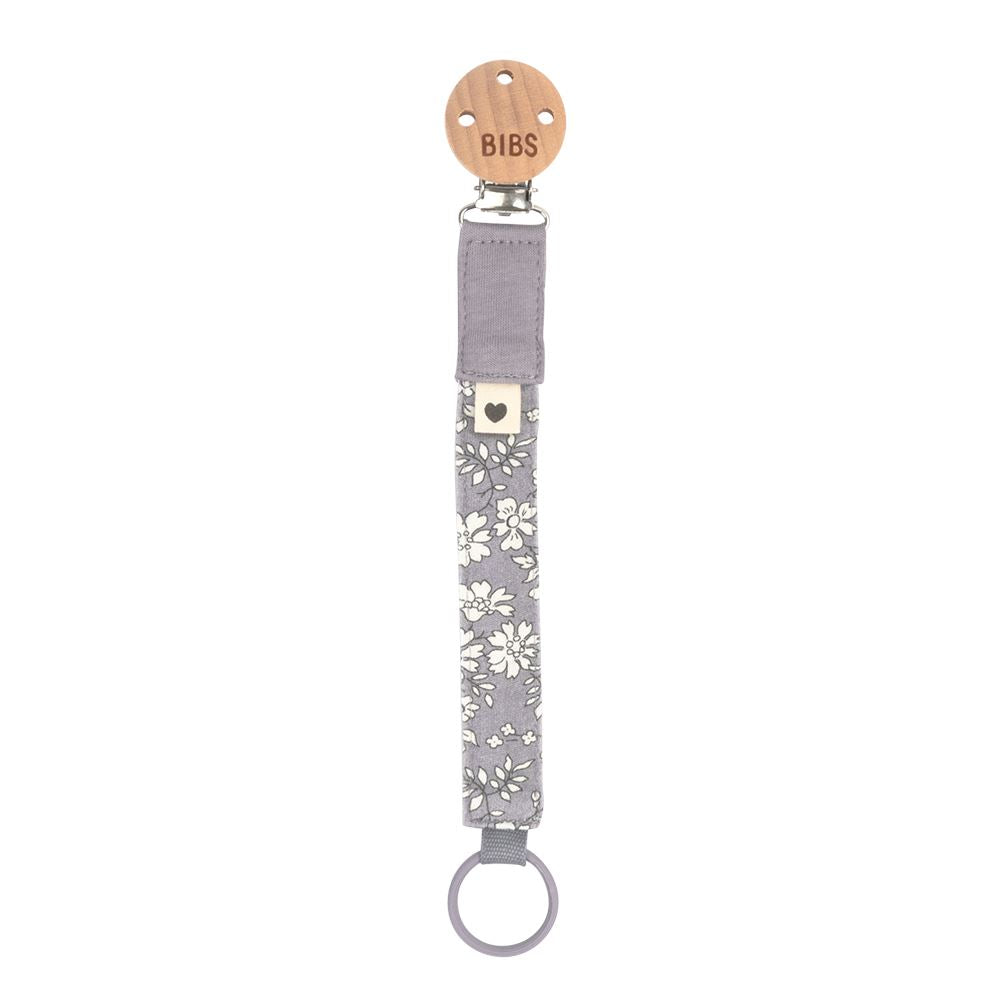 Prende-chucha Capel fossil grey BIBS X Liberty pacifier clip Bibs