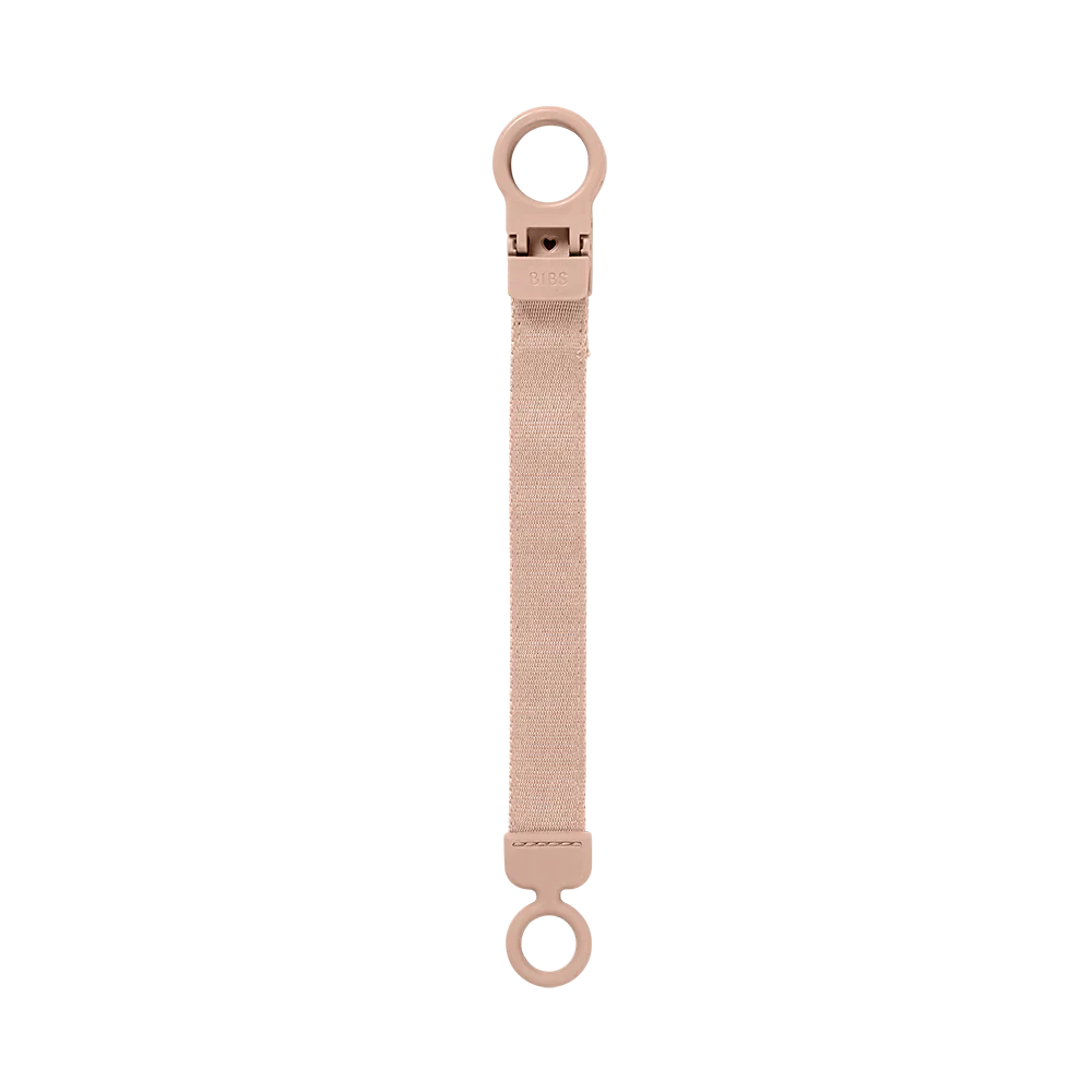 Conjunto 2 chupetas BIBS Colour + prende-chupeta blush