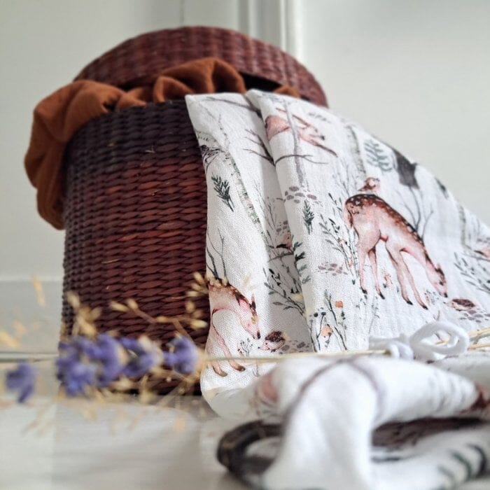 2 musselinas 65 cm veado bronze Muslins Siepdesign