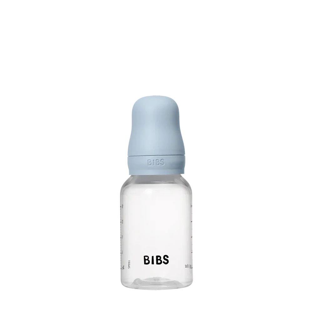 Biberão plástico 150 ml tetina silicone baby blue