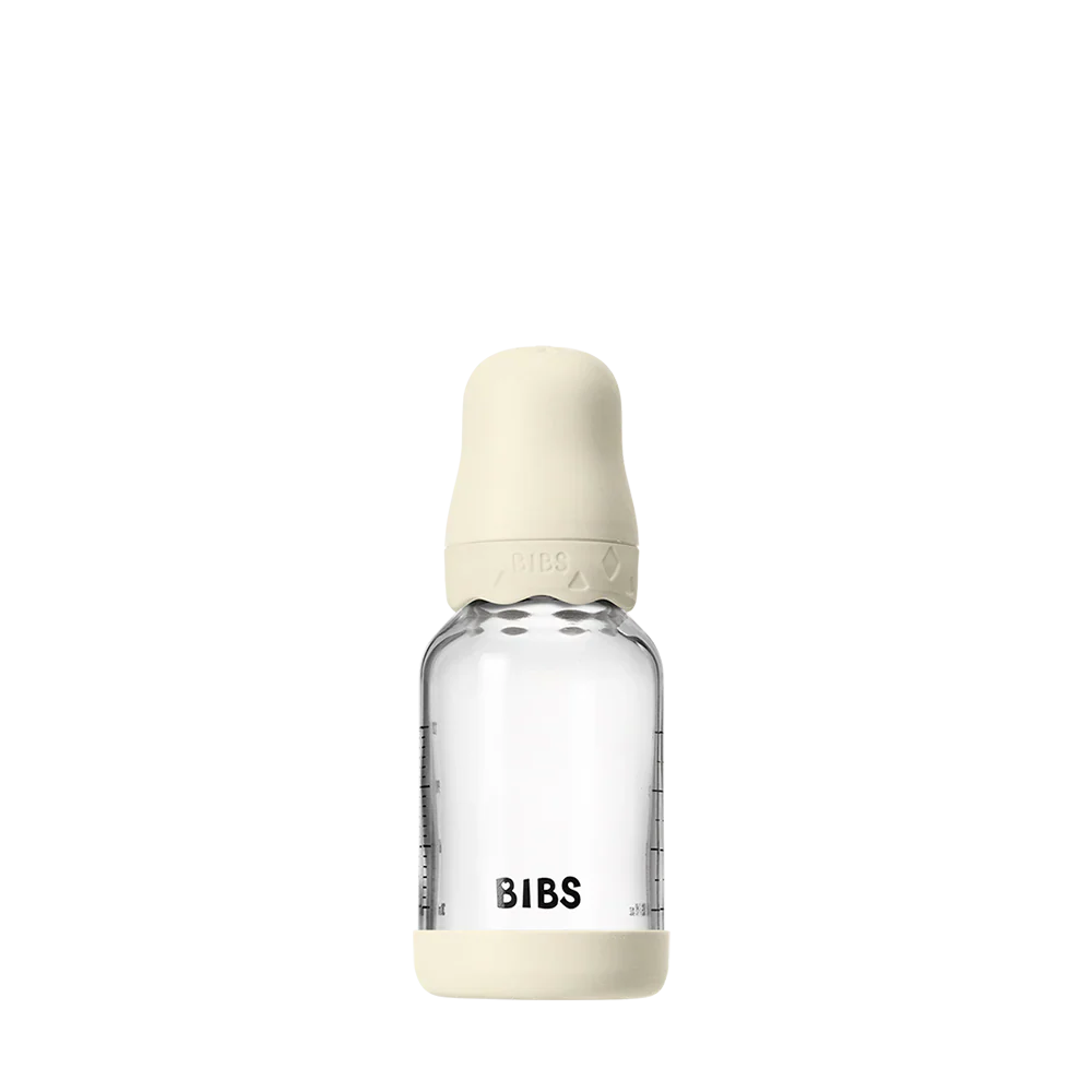 Biberão de vidro 120 ml + conjunto ivory Boheme BIBS