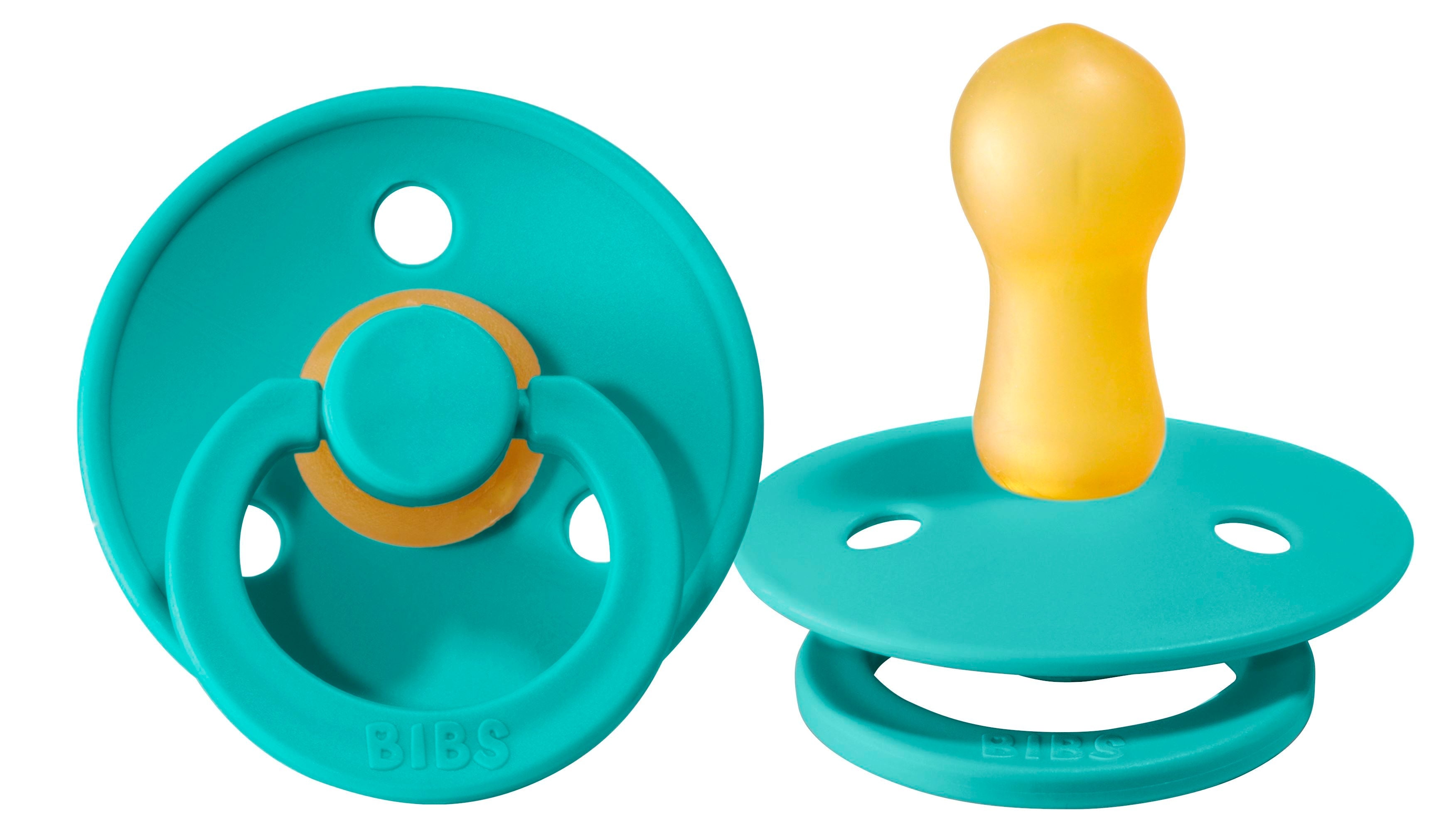 Bibs pacifier 6-18 months turquoise Pacifier Bibs