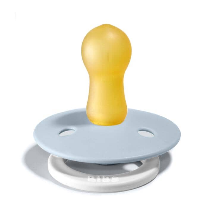 Chupetas BIBS Colour redonda NIGHT baby blue | iron pacifier BIBS