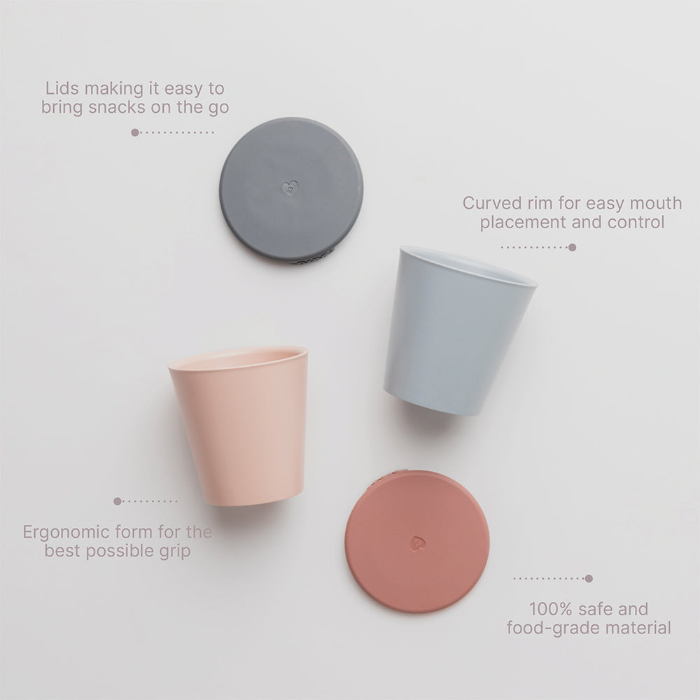 2 copos BIBS vanilla dinnerware BIBS