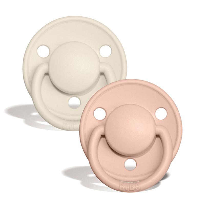 2-pack Bibs De Lux ivory blush Pacifier Bibs