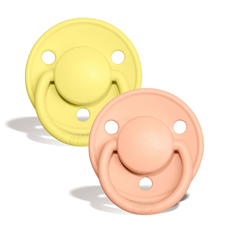 2 chupetas BIBS De Lux látex sunrise | sunshine