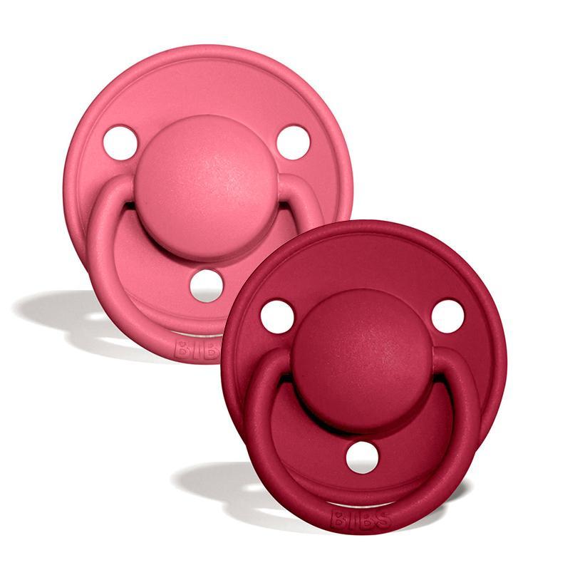 2-pack Bibs De Lux coral ruby Pacifier Bibs