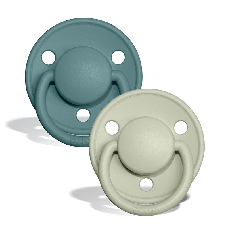 2-pack Bibs De Lux island sea | sage Pacifier Bibs