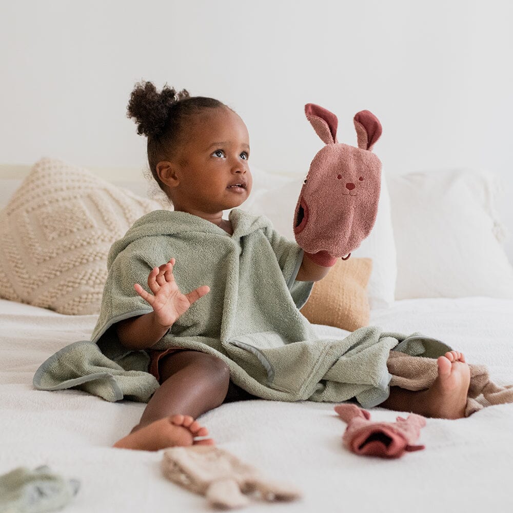 2 luvas de banho sage BIBS Towel BIBS