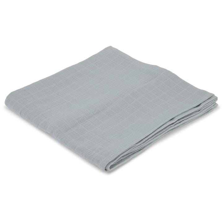 Musselina swaddle 120 cm blue fog Muslin Konges sløjd