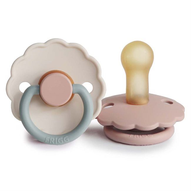 2-pack daisy pacifier blush/cotton candy FRIGG Pacifier FRIGG 6-18M