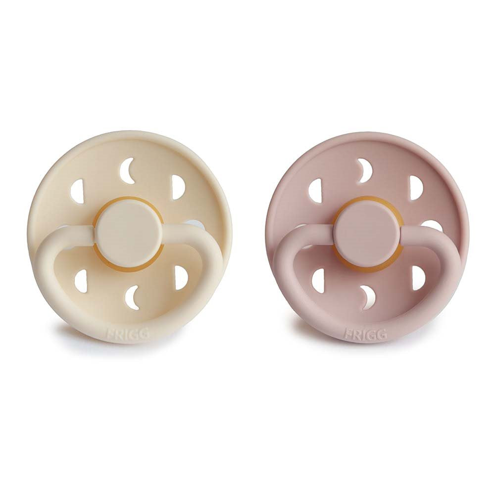2-pack moon phase pacifier blush/cream FRIGG Pacifier FRIGG