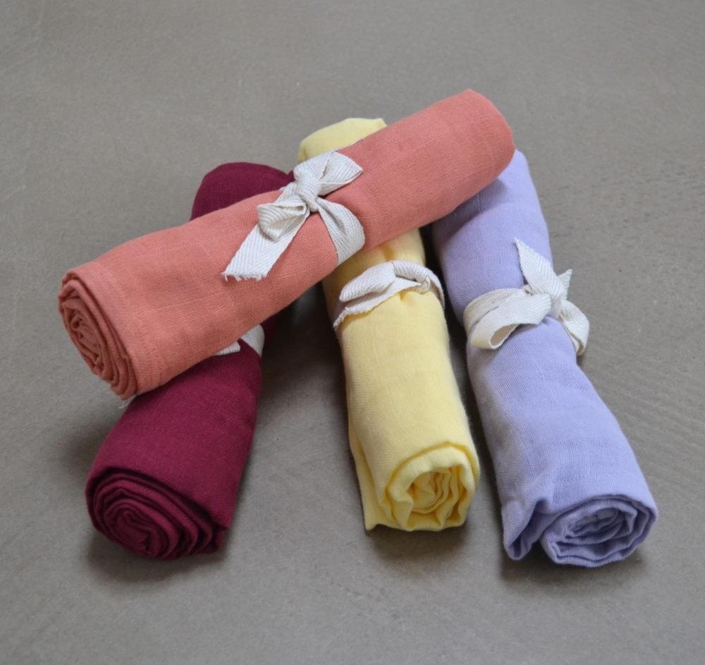 Muslin diaper coral Filibabba Muslin Filibabba