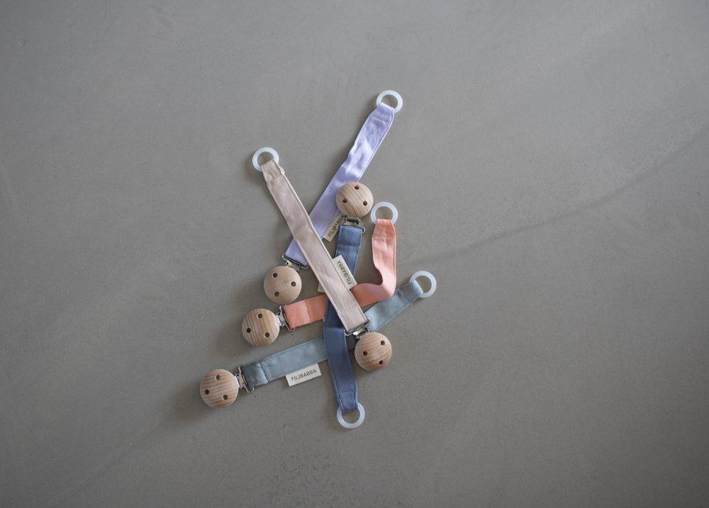 Pacifier holder fresh violet Filibabba clip Filibabba