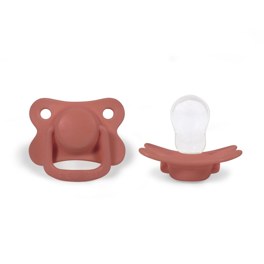 Pacifiers 2-pack coral +6M Filibabba accessories Filibabba