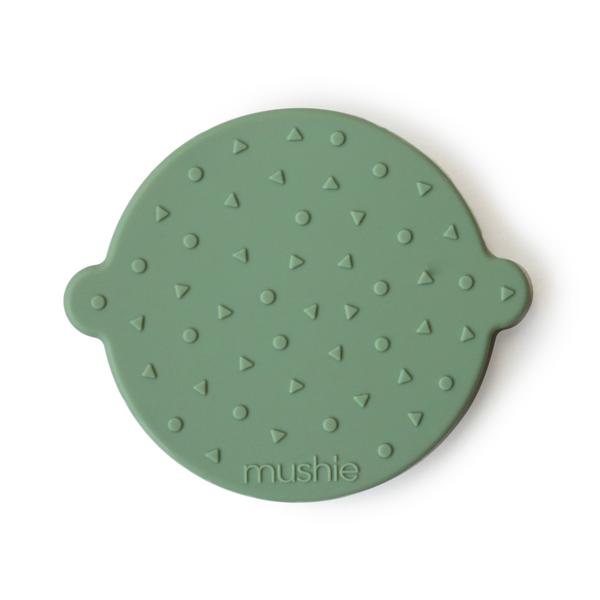 Teether face pistachio mushie Teether mushie
