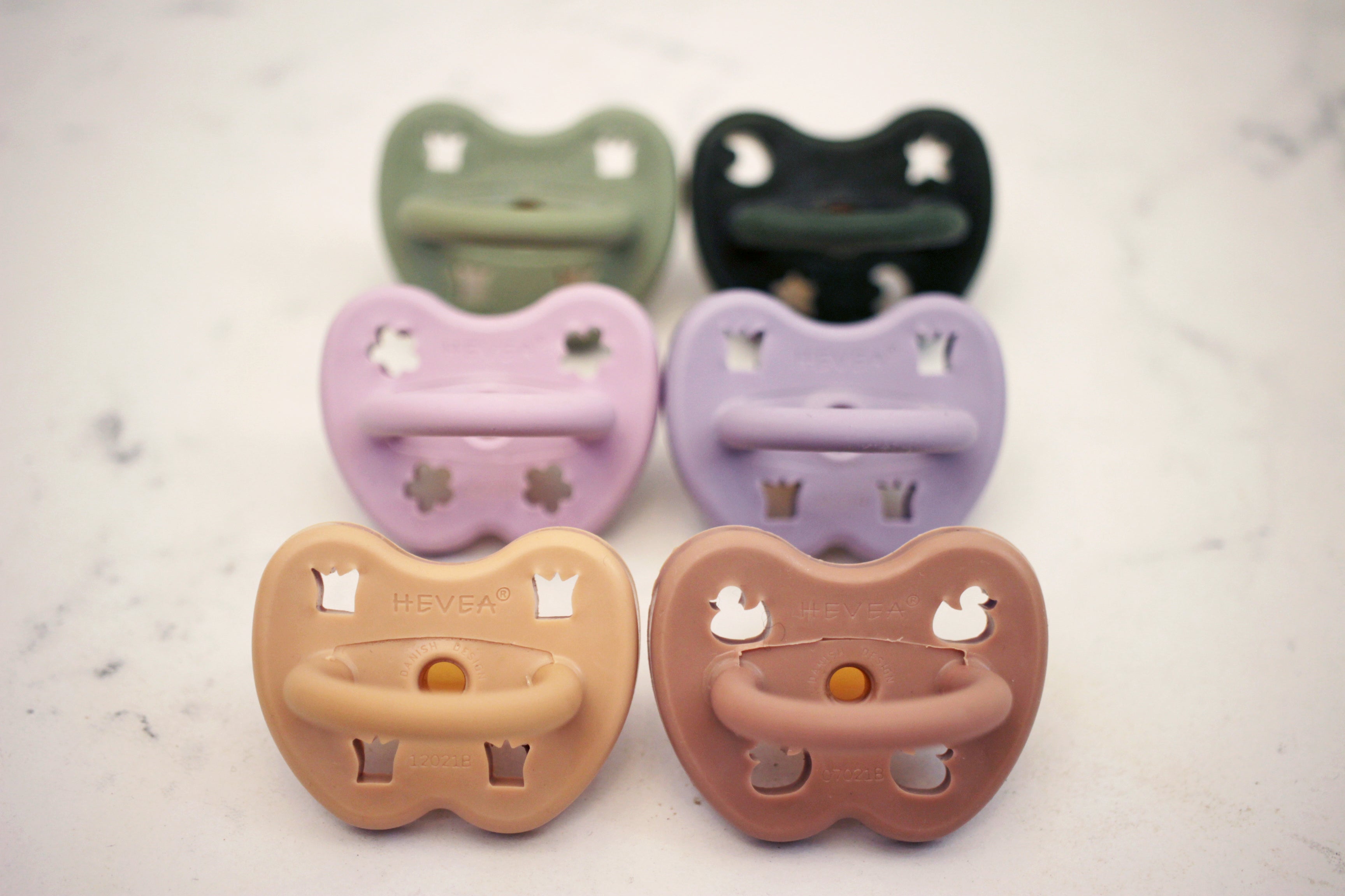 2 chupetas redondas látex nude | orchid 3-36 M