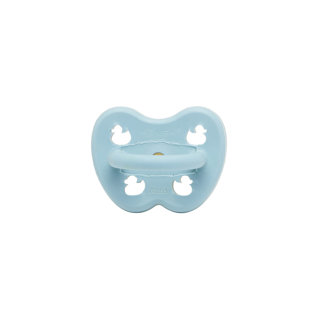 2 chupetas redondas látex baby blue | milky white 0-3 M