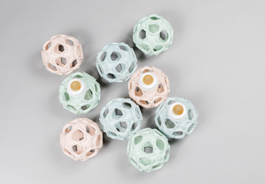 2 em 1 Biberão de vidro 120 ml + bola de estrelas menta