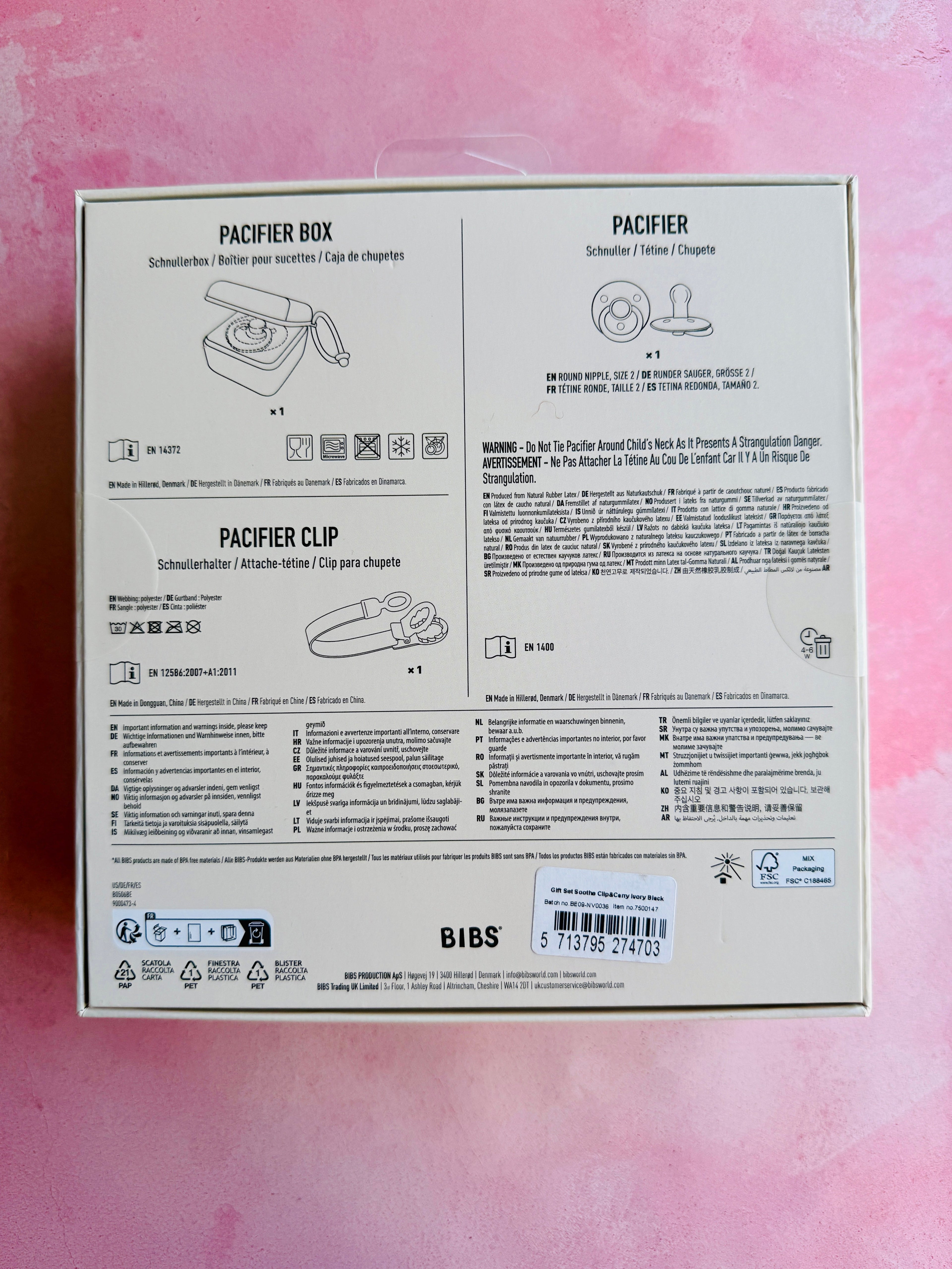 Conjunto de Presente Soothe & Go às Bolinhas - Ivory/Black