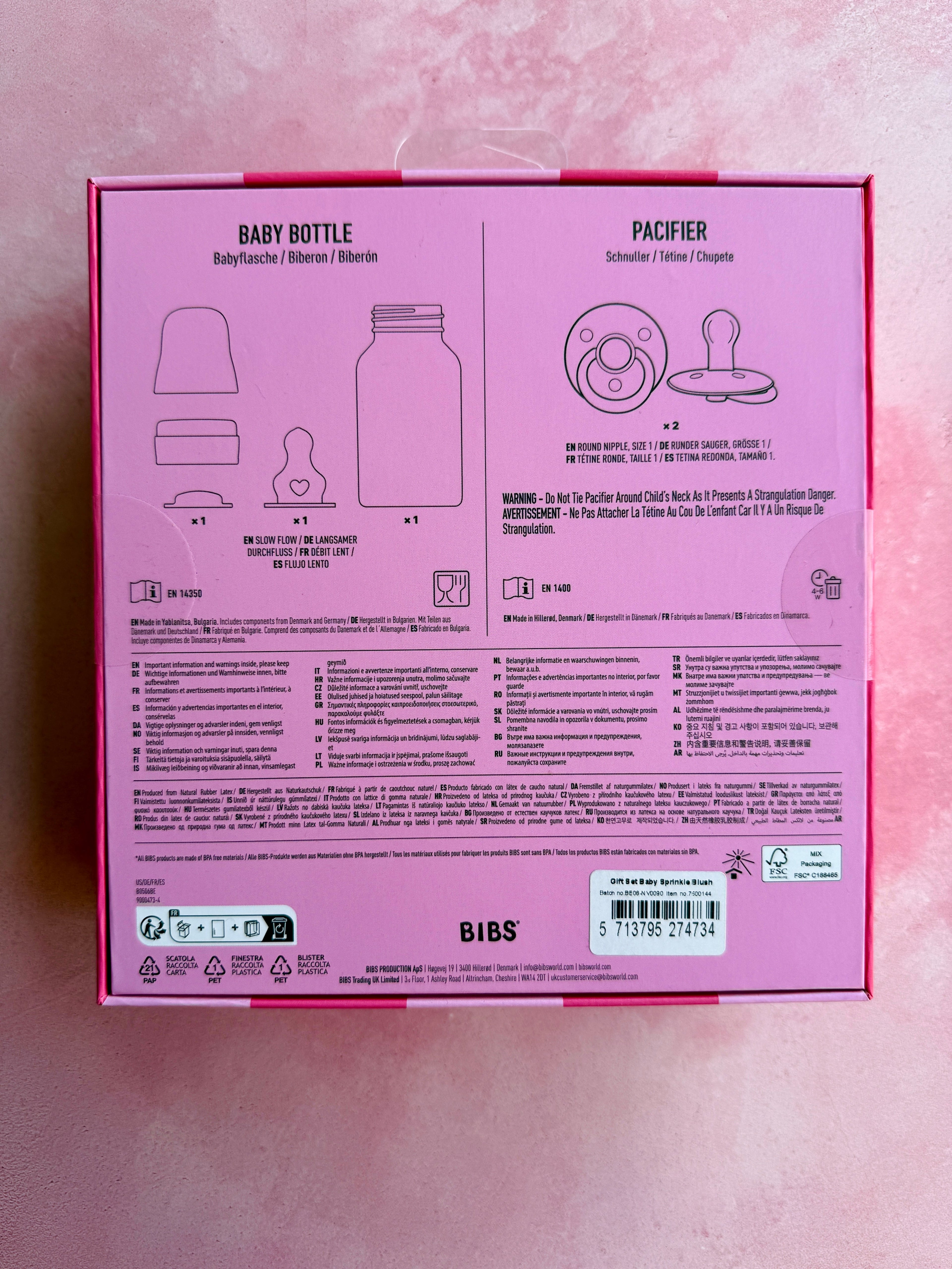 Conjunto de Presente Baby Sprinkle - Blush