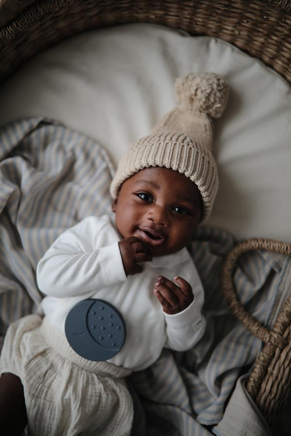 Teether moon iron mushie Teether mushie