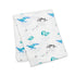 Musselina swaddle bambu whale Lulujo