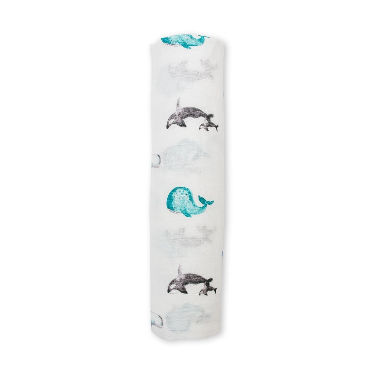Musselina swaddle bambu whale Lulujo
