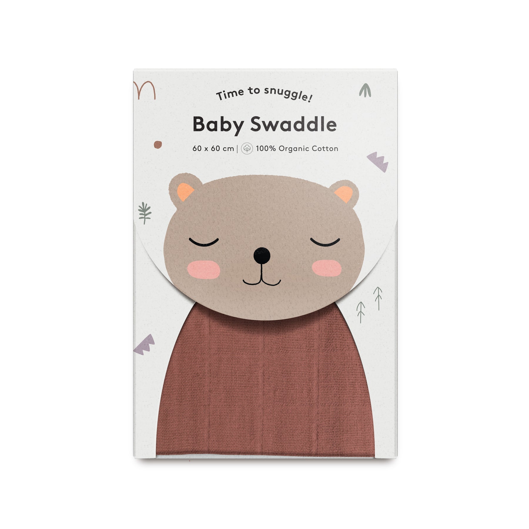 Musselina swaddle 60 cm auburn Muslin Little Otja