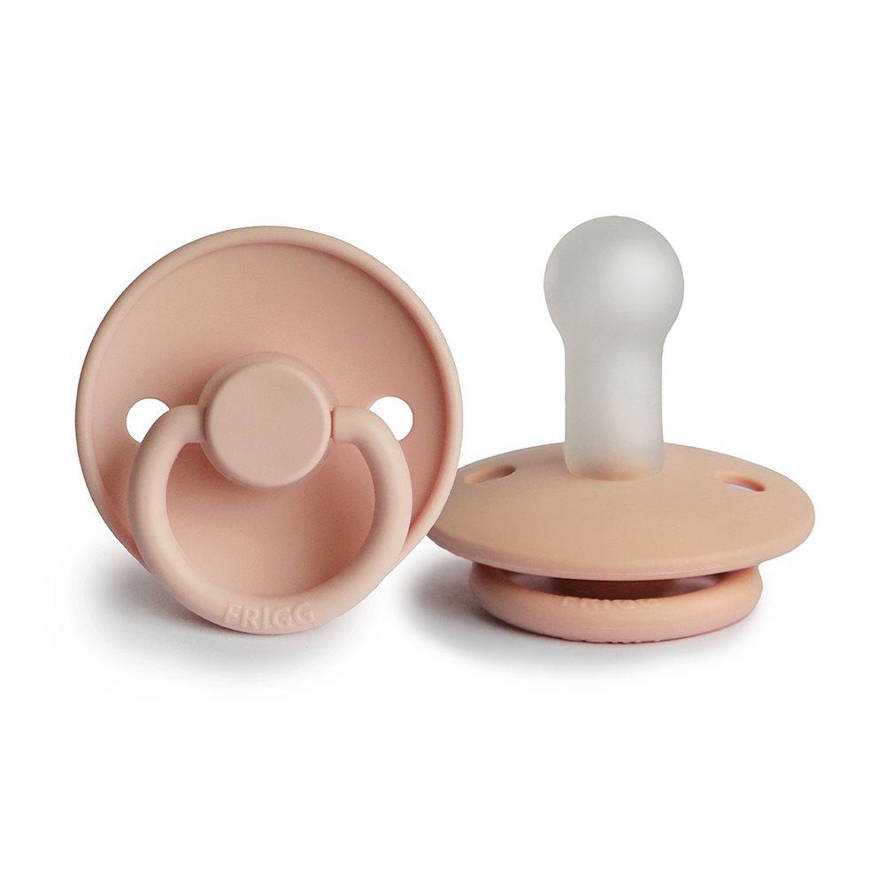 Chupeta redonda silicone pink cream